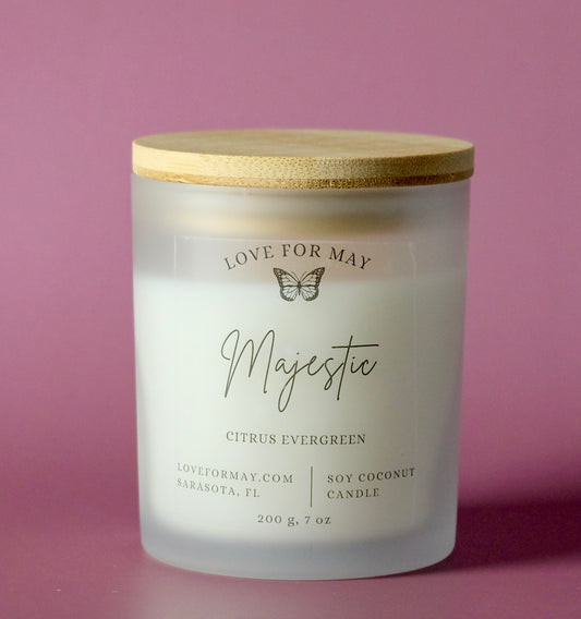 Citrus Evergreen Candle Majestic