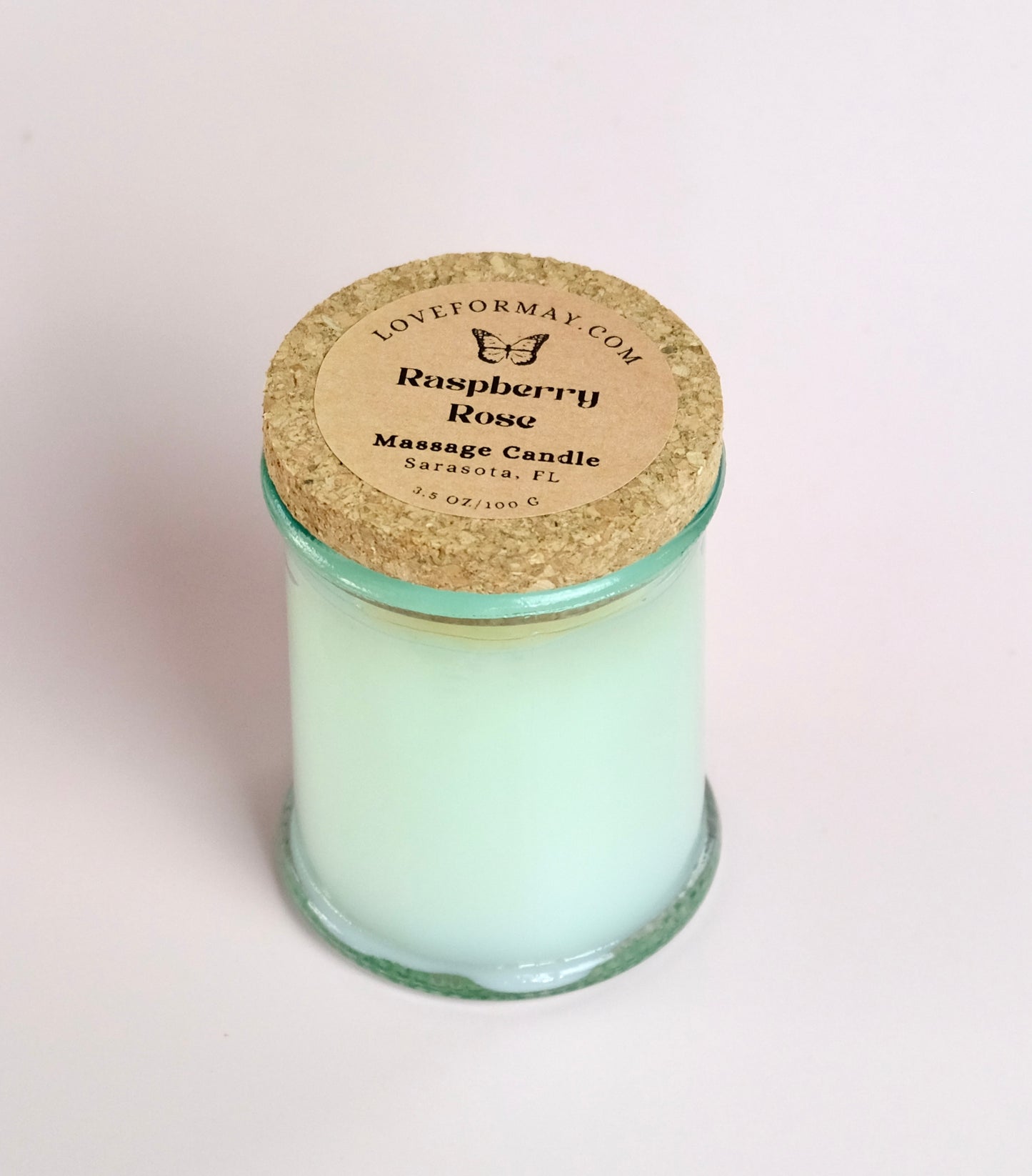 Massage Candle Raspberry Rose 3.5 oz