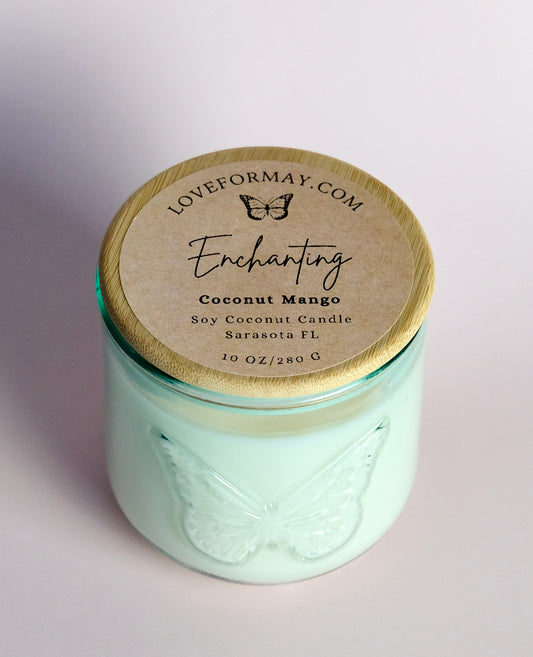Coconut Mango Reusable Candle